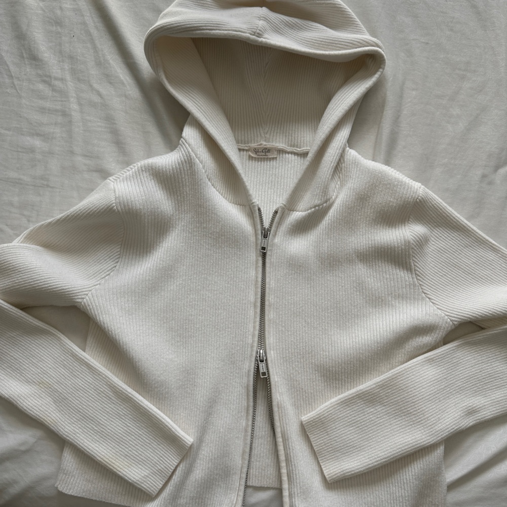 white john galt zip up one size fits all